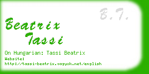 beatrix tassi business card